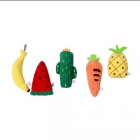 Hot sell cute fruit Pet food Chew Plush Dog Toys